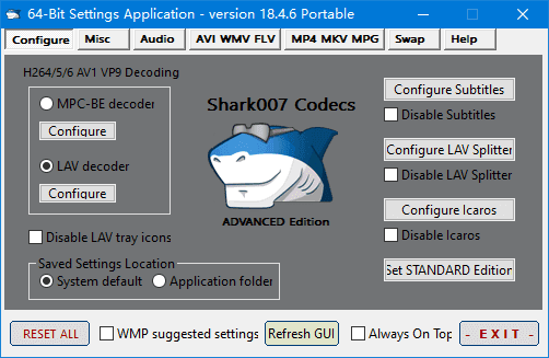 Shark007 Codecs - Windows系统全能视频解码与播放增强套装 v20.4.1 便携版-小P的个人笔记