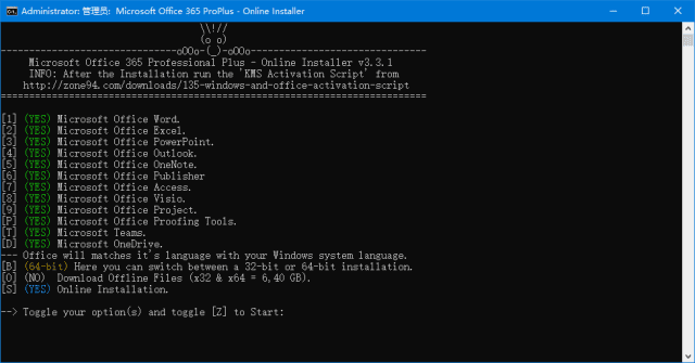 Microsoft Office 365 ProPlus - Online Installer v3.3.8 绿色版-小P的个人笔记